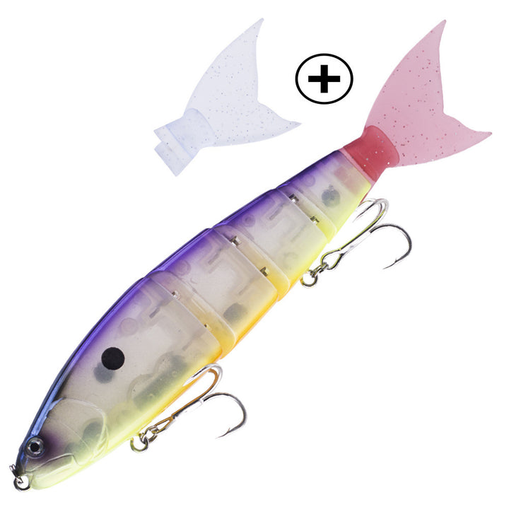 9.05" (230mm) Slow Sinking Swimbait, 4 Segments, 105g(3.7oz)