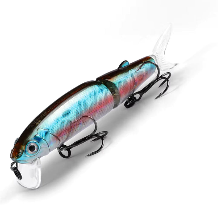 4.45" Jointed Jerkbait w/ Replaceable Tail, Extra Tail Included - Sample