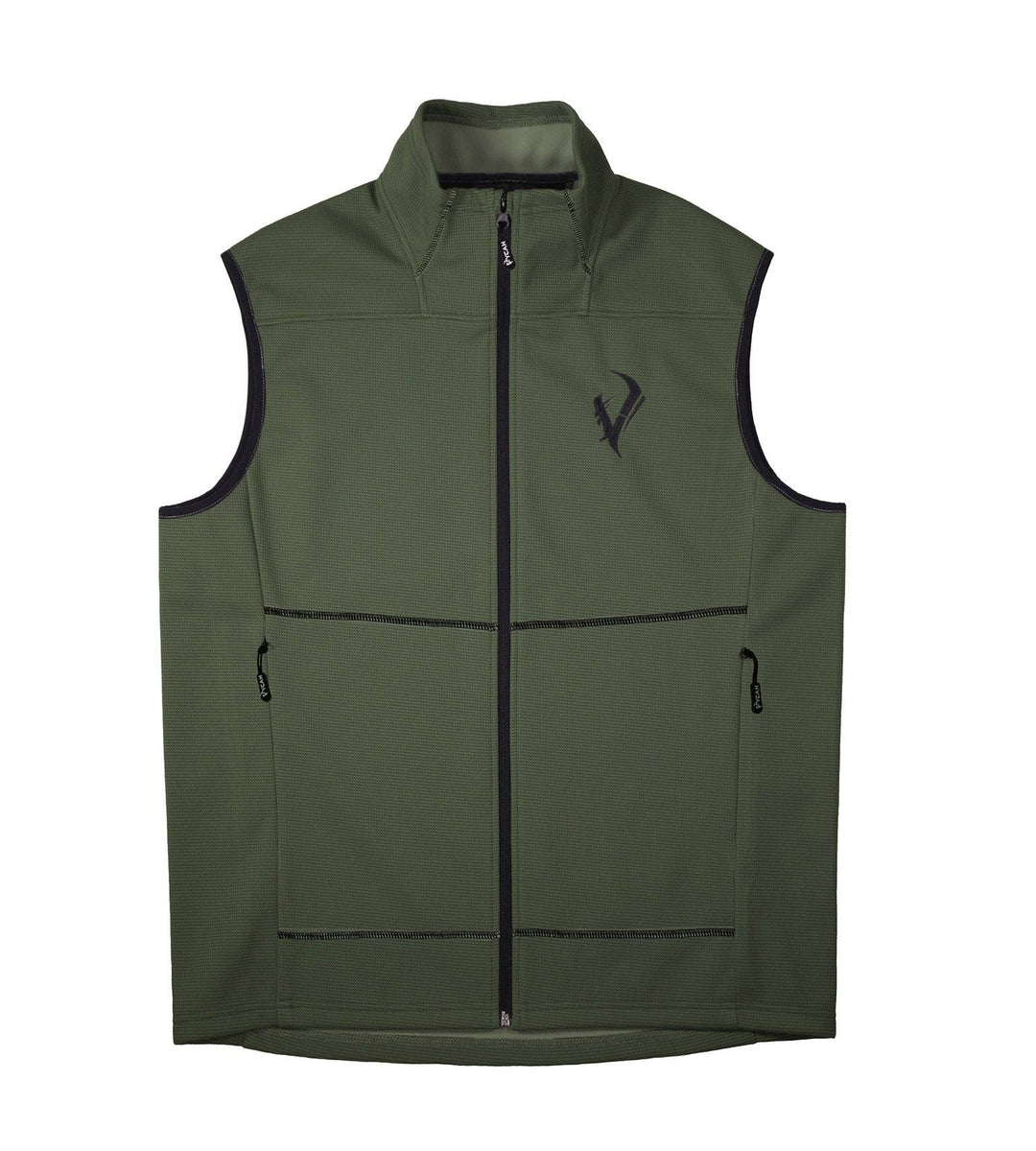 Vycah Olive Green Stratton Vest Front View