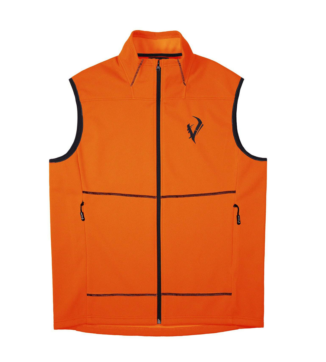Vycah Hunter Orange Stratton Vest Front View
