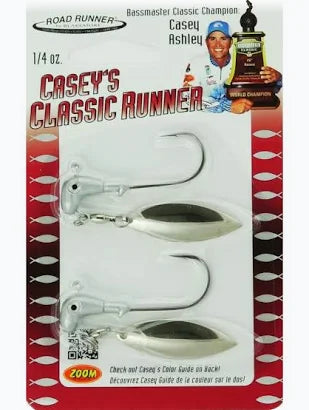 Road Runner Casey's Classic Runner, 1/4oz, Chrome 2 pack