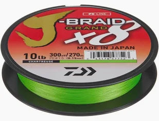 Daiwa J-Braid Super PE X8 Braid 150M, Fishing Line