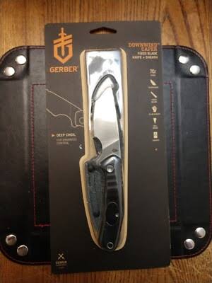 Gerber Downwind Caper, Fixed Blade, Knife + Sheath