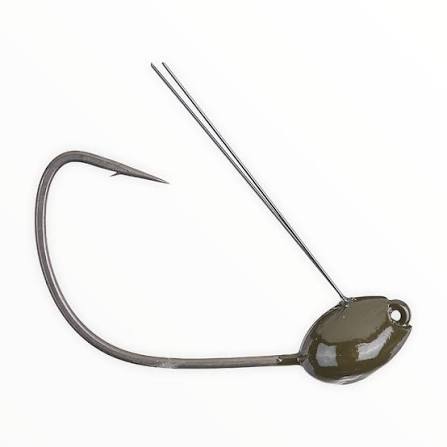 Gamakatsu G-Finesse Wacky Head Jighead, Green Pumpkin