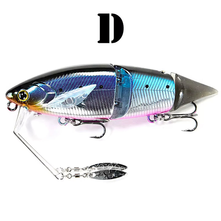 3.93"(100mm) Glide Bait w/ Removable Spinner Blades, 3 Stage Depth Adjustment - Samples
