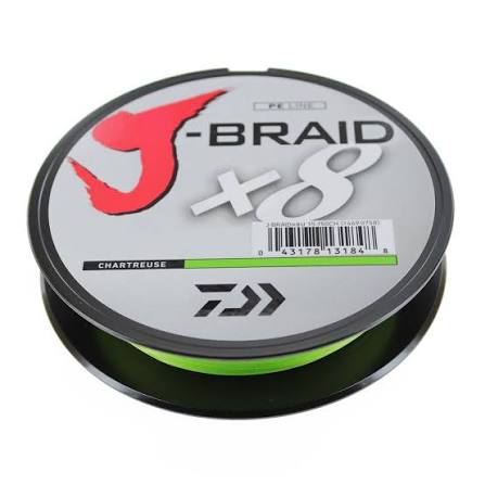 DAIWA J-BRAID, 8LB Chartreuse