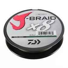 DAIWA J-BRAID, 8LB DARK GREEN