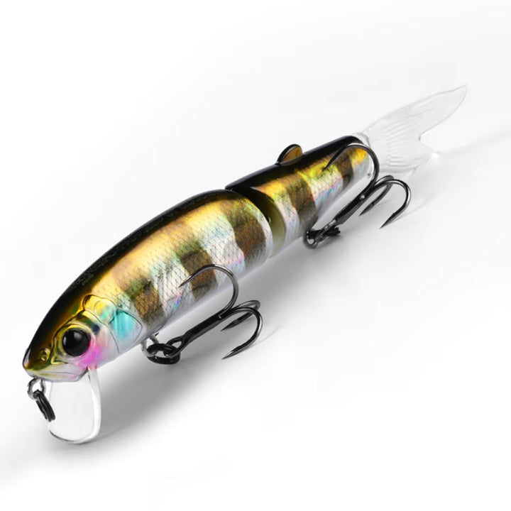 4.45" Jointed Jerkbait w/ Replaceable Tail, Extra Tail Included - Sample