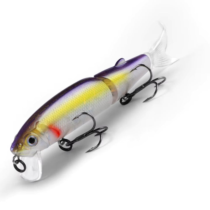 4.45" Jointed Jerkbait w/ Replaceable Tail, Extra Tail Included - Sample