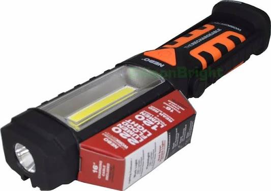 NEBO WORKBrite 2, Rechargeable Light, Red Rear Hazard Light Included, 220Lumens