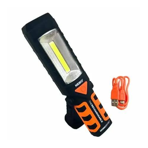 NEBO WORKBrite 2, Rechargeable Light, Red Rear Hazard Light Included, 220Lumens