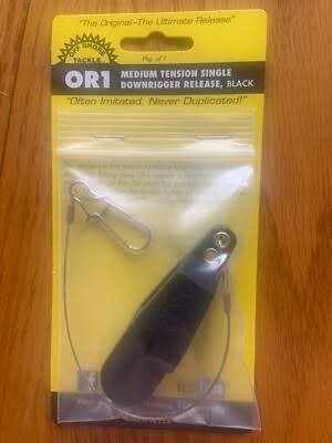 Off Shore Tackle, OR1 Medium Tension, Single Downrigger Release, Black