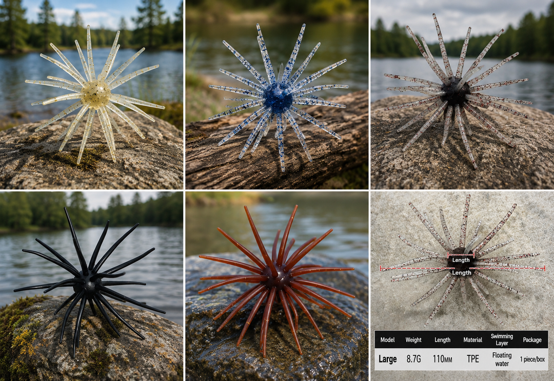 Quivara™ 110mm Urchin Style Soft Plastic Finesse Bait, (4.33")