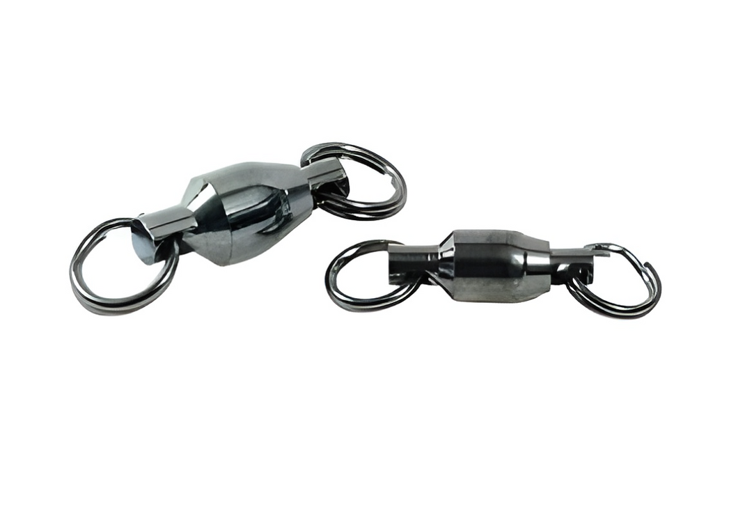 Spro BB Swivel Split Ring 8lb Black (5pack)