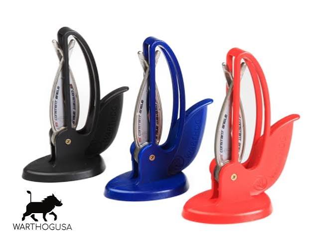 Warthog Knife Sharpener, The Curve, Red Or Blue