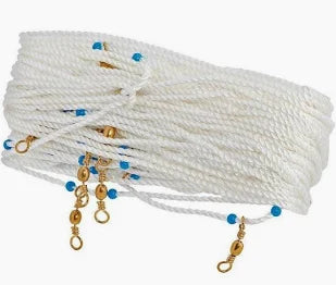 H&H Lure Company 100' Trot Line, 25 Hooks & Swivels