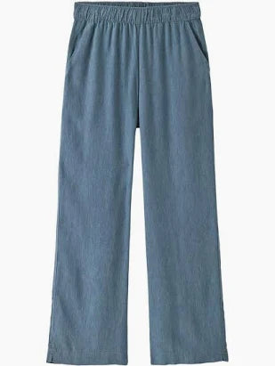 Women's Patagonia Garden Island Pants, Whole Weave, Still Blue, Size S
