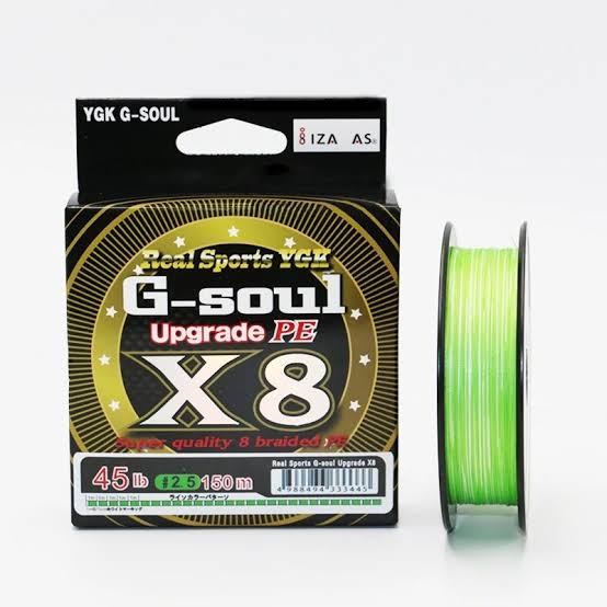 YGK G-SOUL X8 Upgraded 8X Braid PE High Strength Fishing Line, 150M