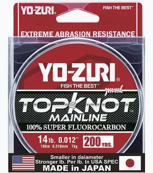 YO-ZURI TOPKNOT 100% Fluorocarbon, 200yds
